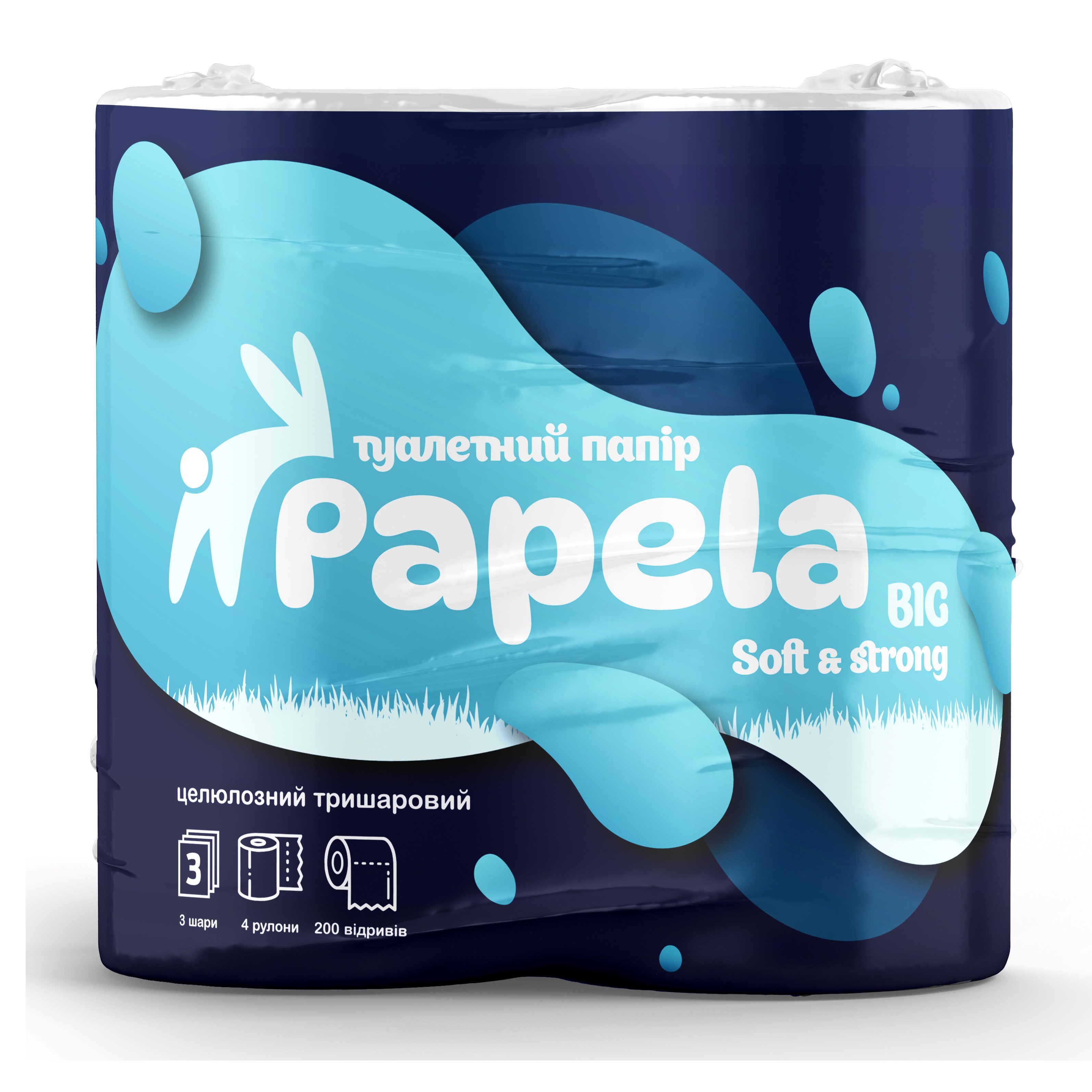 Туалетний папір Papela BIG 4 шт/уп